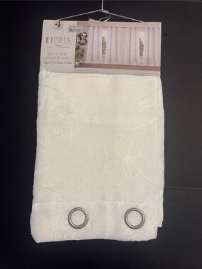 FLORA Collection Set Of Four Embroidery Panels - Extra Long - 37"x96" -TACIANA